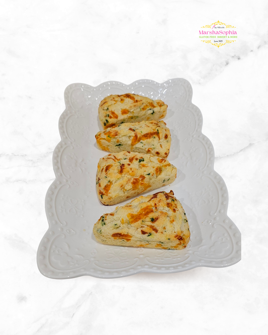 Cheese & Kale Scone (Egg-Free, Lactose-Free Cheese)