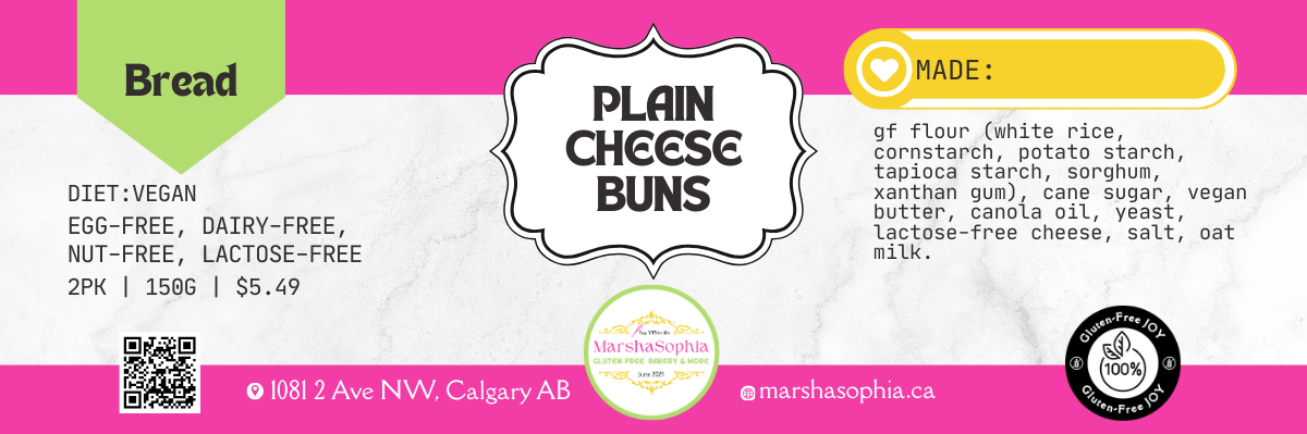 Vegan Buns – Plain Cheese