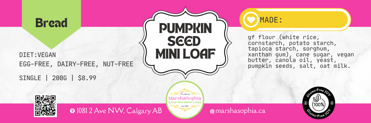 Vegan Mini Loaf – Pumpkin Seed Classic