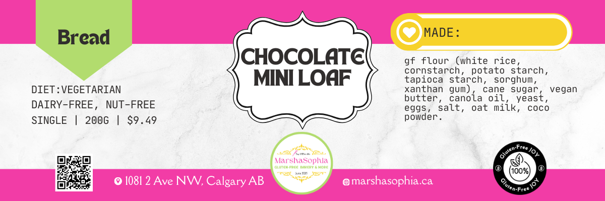 Vegetarian Mini Loaf – Chocolate