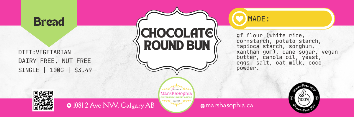 Vegan Round Bun – Chocolate
